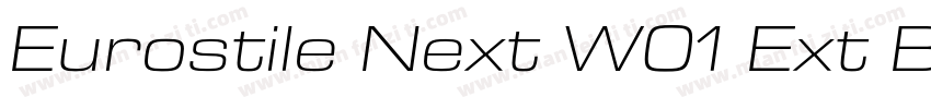 Eurostile Next W01 Ext Bold字体转换